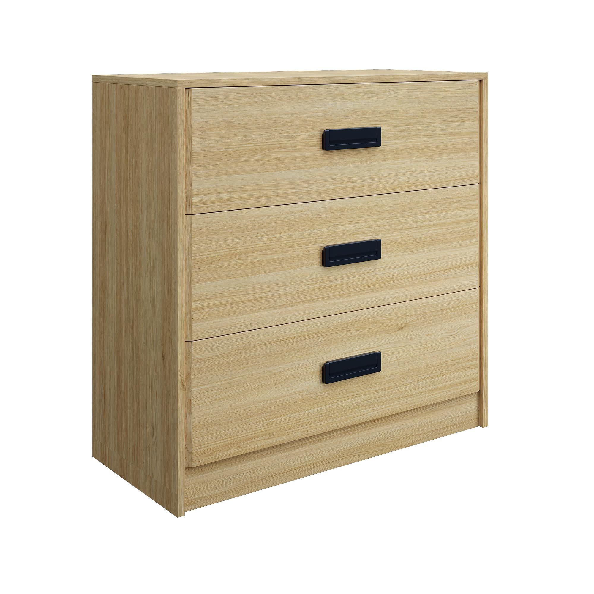 GarveeMore Kommode Modernes Schubkastenkommode Nachtkommode mit 3/4/5 Schubladen, Nachttisch aus Holz Nachtkonsole Hochkommode Lowboard Anrichte