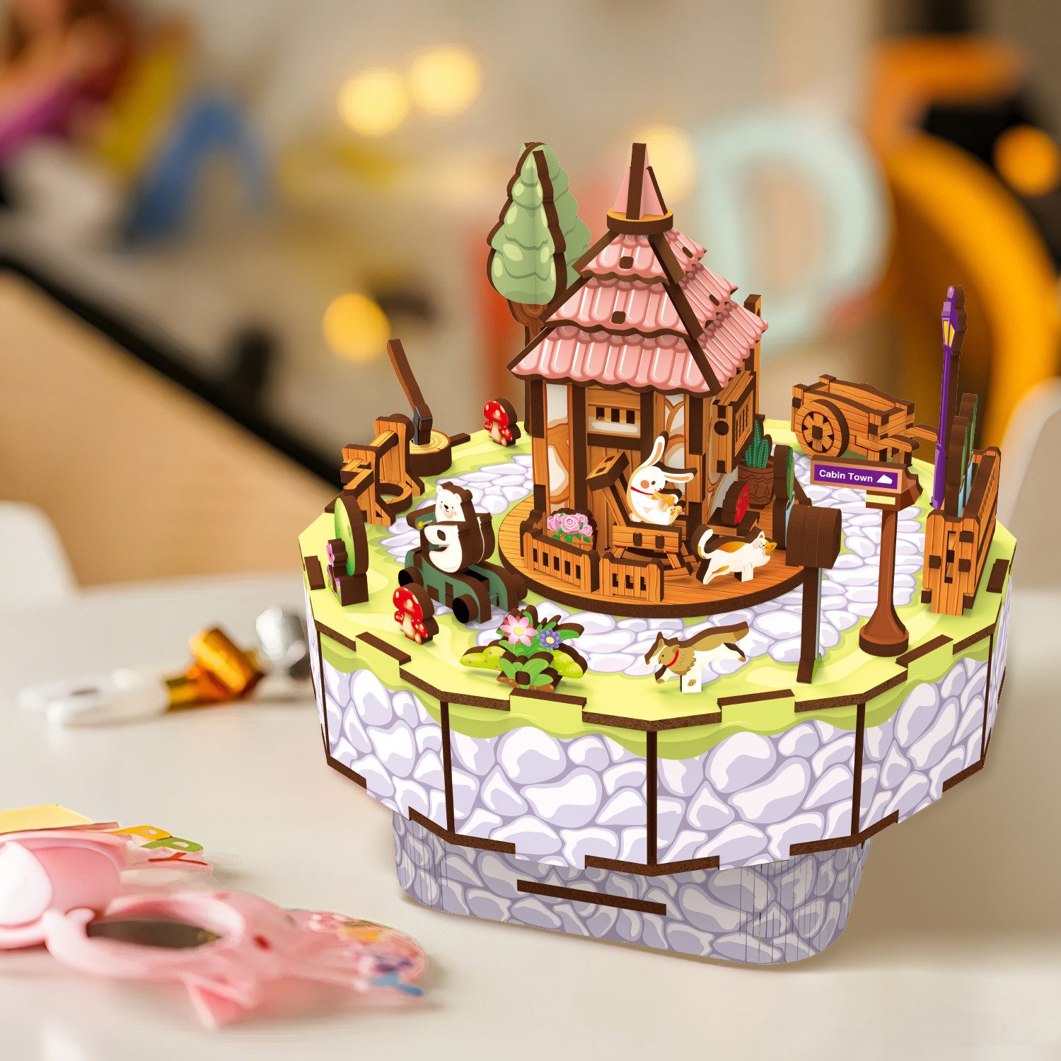 Esun Spieluhr 3D Puzzle Holz Musikbox günstig online kaufen