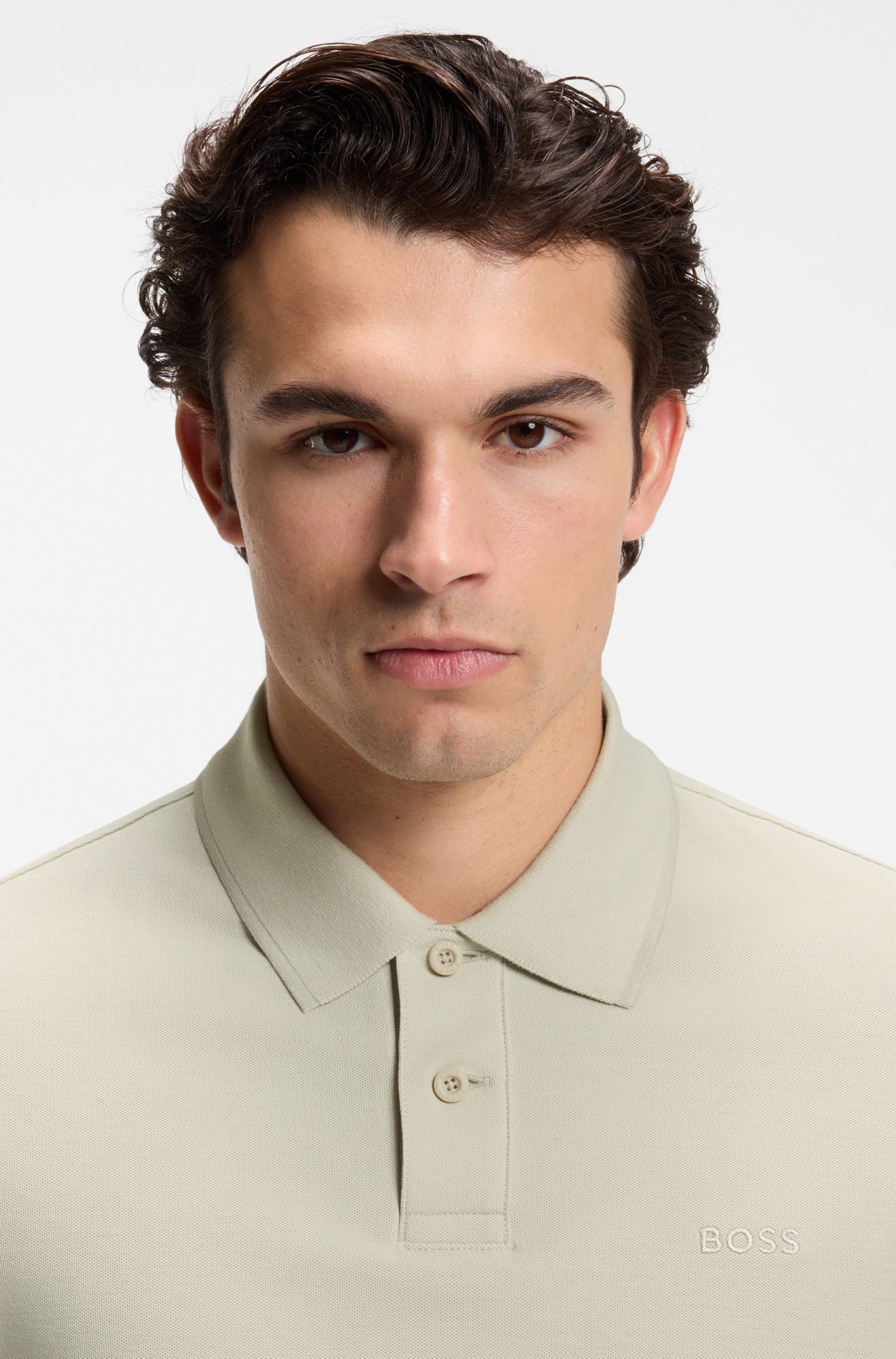 BOSS ORANGE Poloshirt Phoenix Regular Fit reine Baumwolle, Logostickerei – Bild 2 von 5