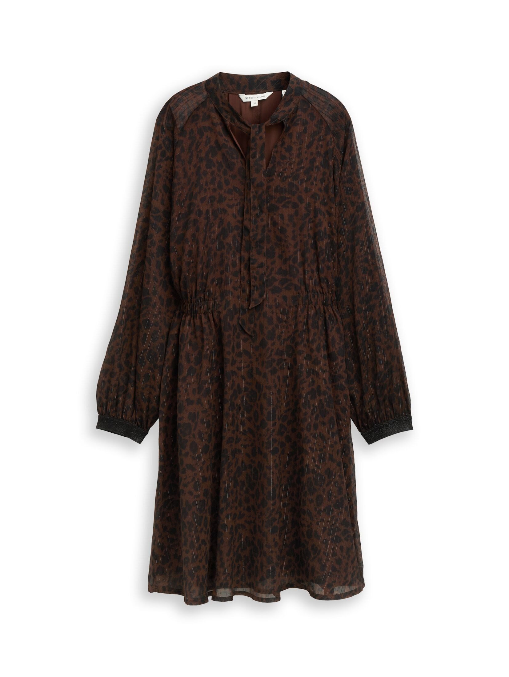 TOM TAILOR Sommerkleid Kleider & Jumpsuits Chiffon-Kleid mit Leo-Print