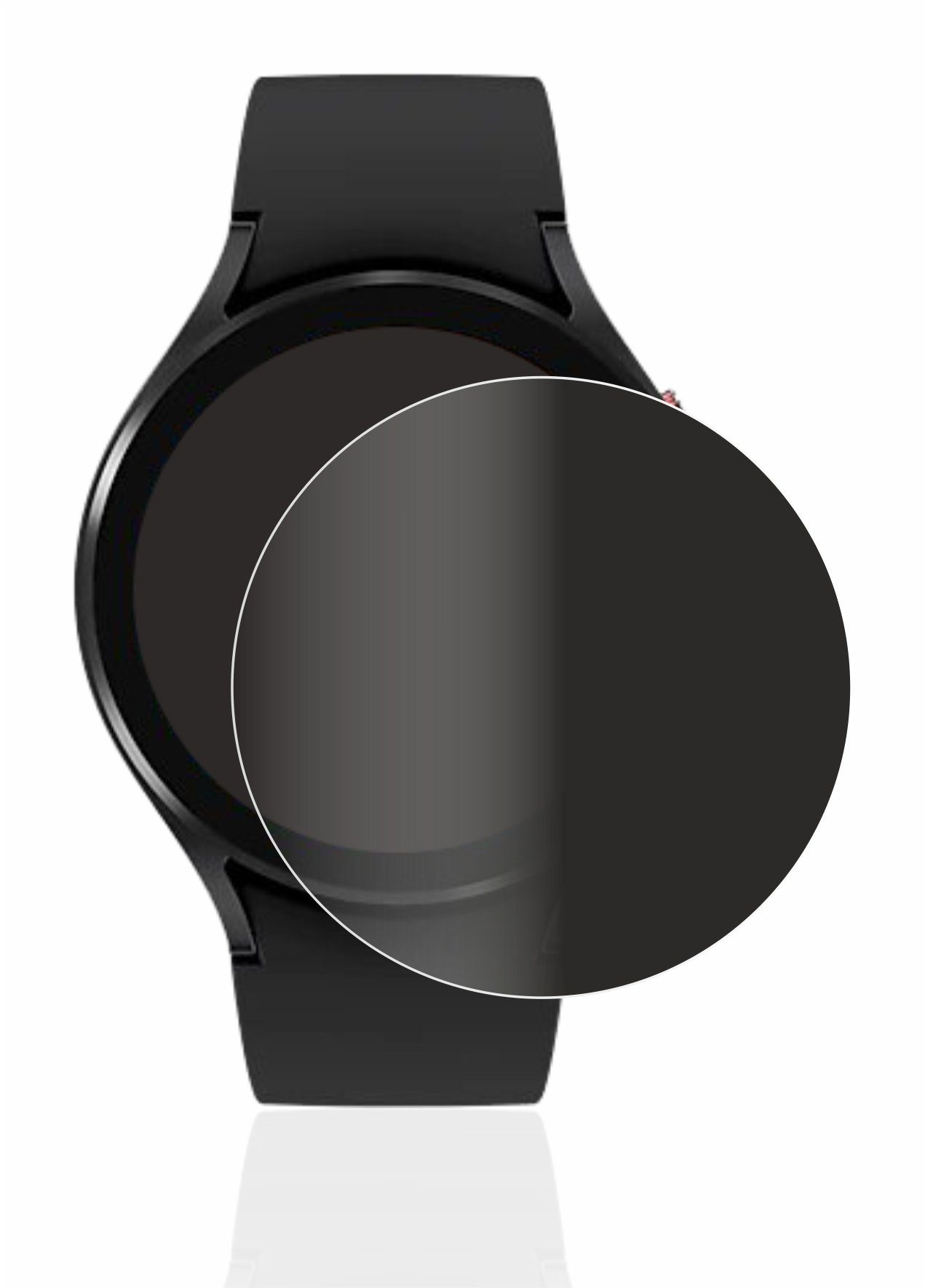 upscreen Blickschutzfolie für Samsung Galaxy Watch 4 (44mm),  Displayschutzfolie, Blaulichtfilter Privacy Folie Schutzfolie Sichtschutz  klar Anti-Spy