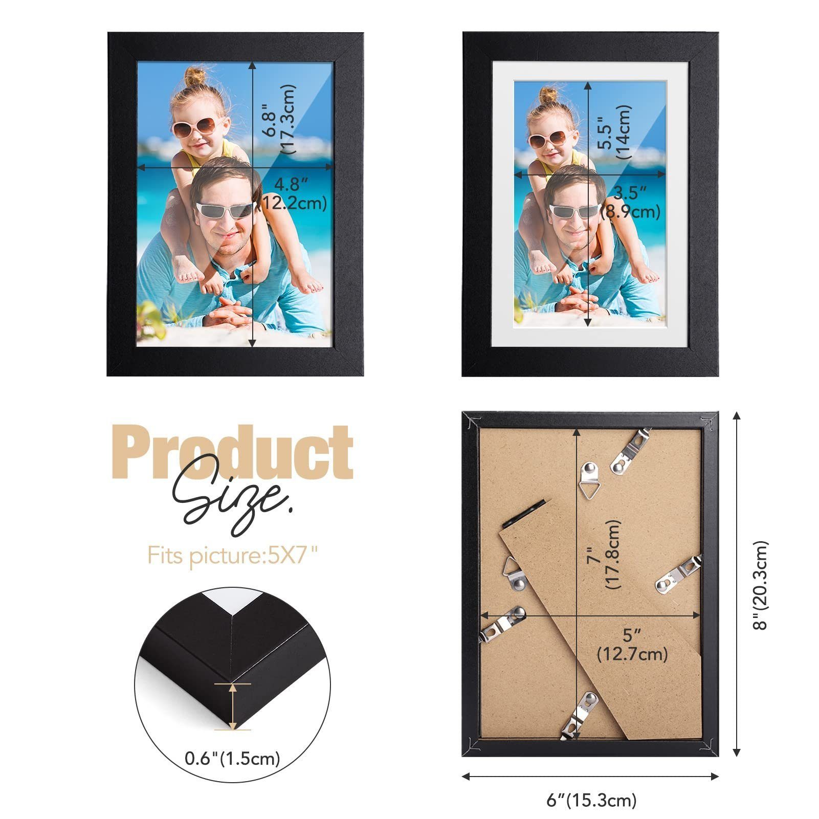 House Day Bilderrahmen Schwarz 15x 20cm, günstig online kaufen