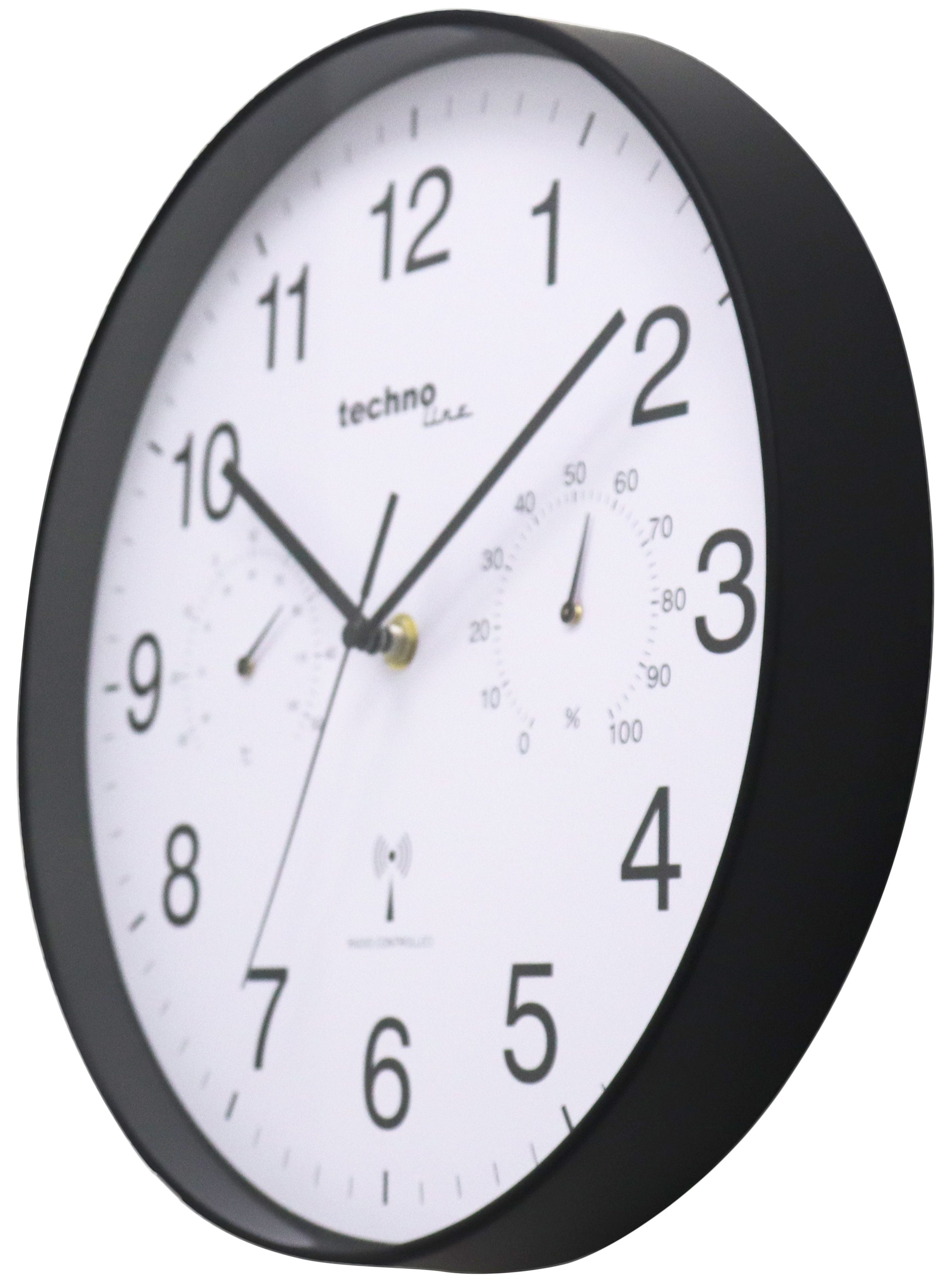 technoline Funkwanduhr WT 8945 (mit Temperatur- und Luftfeuchteanzeige)