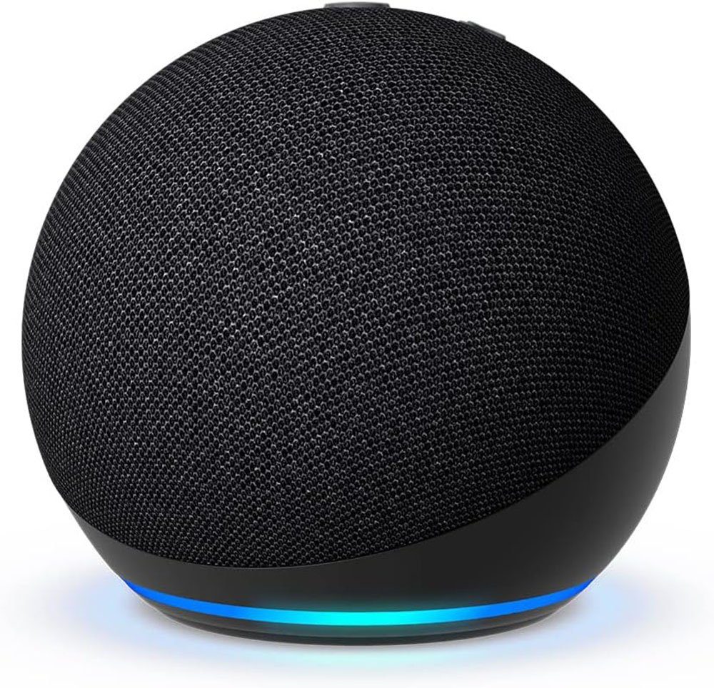 Amazon Echo Dot (5. Gen), Bluetooth-Lautsprecher Anthrazit mit sattem Klang