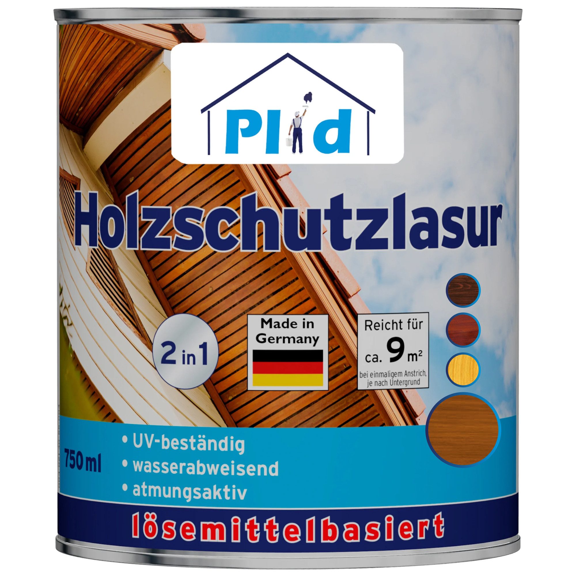 plid Holzschutzlasur Holzschutzlasur Holzlasur Holzschutz Holzgrundierung Holzschutzgel, Schnelltrocknend