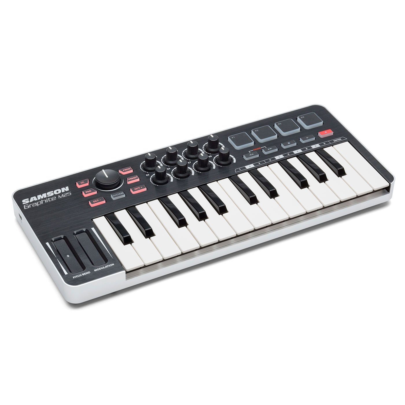 Samson Graphite M25 Controller mit Kopfhörer Digitales Aufnahmegerät
