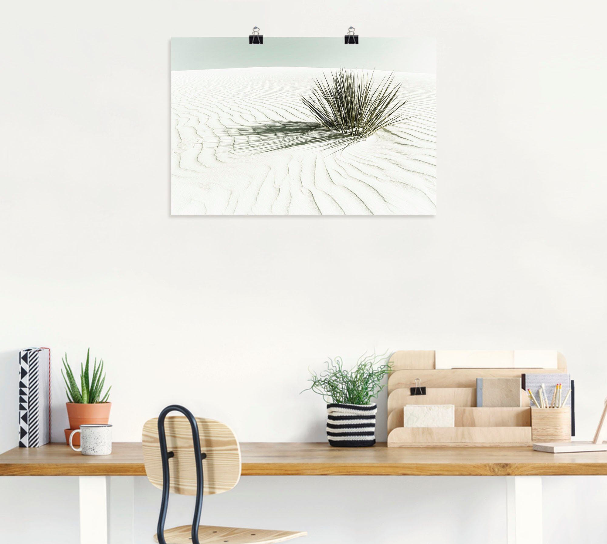 Artland Wandbild »Dünen, weißer Sand Vintage«, Strandbilder (1 Stück), in vielen Größen & Produktarten - Alubild / Outdoorbild für den Außenbereich, Leinwandbild, Poster, Wandaufkleber / Wandtattoo auch für Badezimmer geeignet-HomeTrends