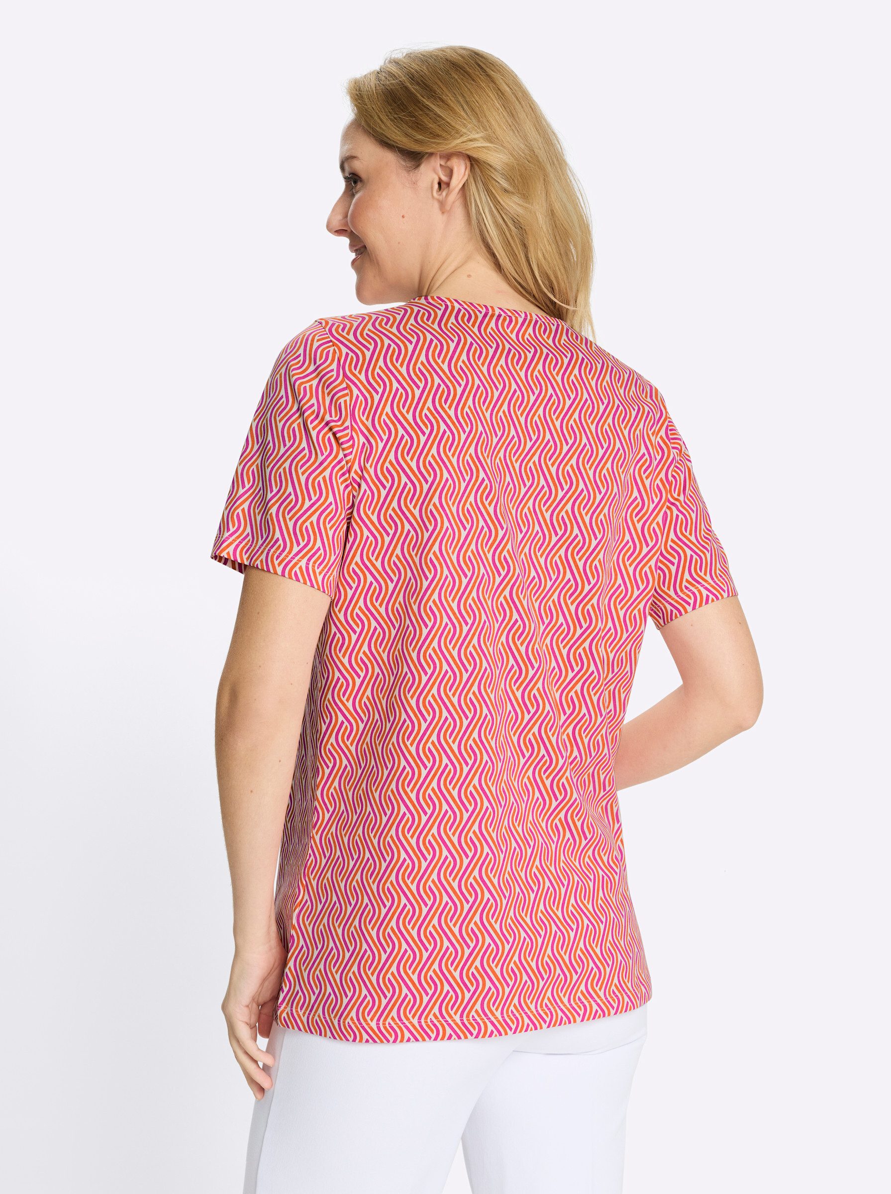 Sieh an! T-Shirt Longshirt Kurzarm günstig online kaufen