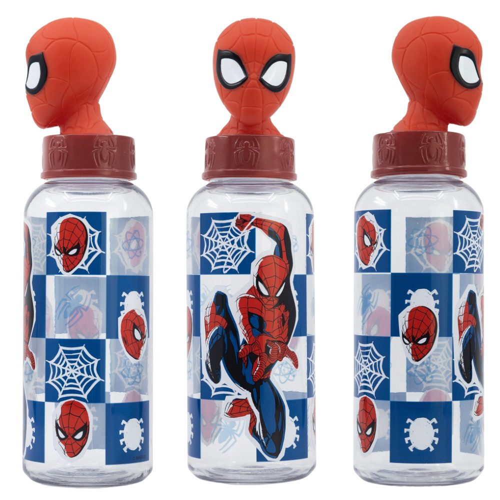 MARVEL Trinkflasche Marvel Spiderman 3D Kopf Wasserflasche Flasche 560 ml