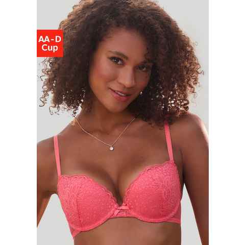 Vivance Push-up-BH rundherum mit floraler Spitze, Dessous