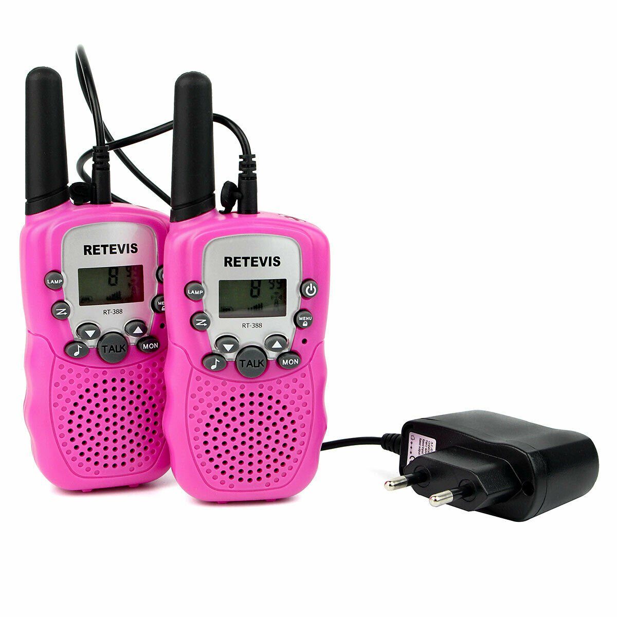 Retevis Walkie Talkie RT-388 Kids Walkie Talkie, 22-Kanal-LCD-Taschenlampe, (Walkie Talkie Kinder, Geeignet für 3-8 Jahre alt), Walkie Talkies für Kinder