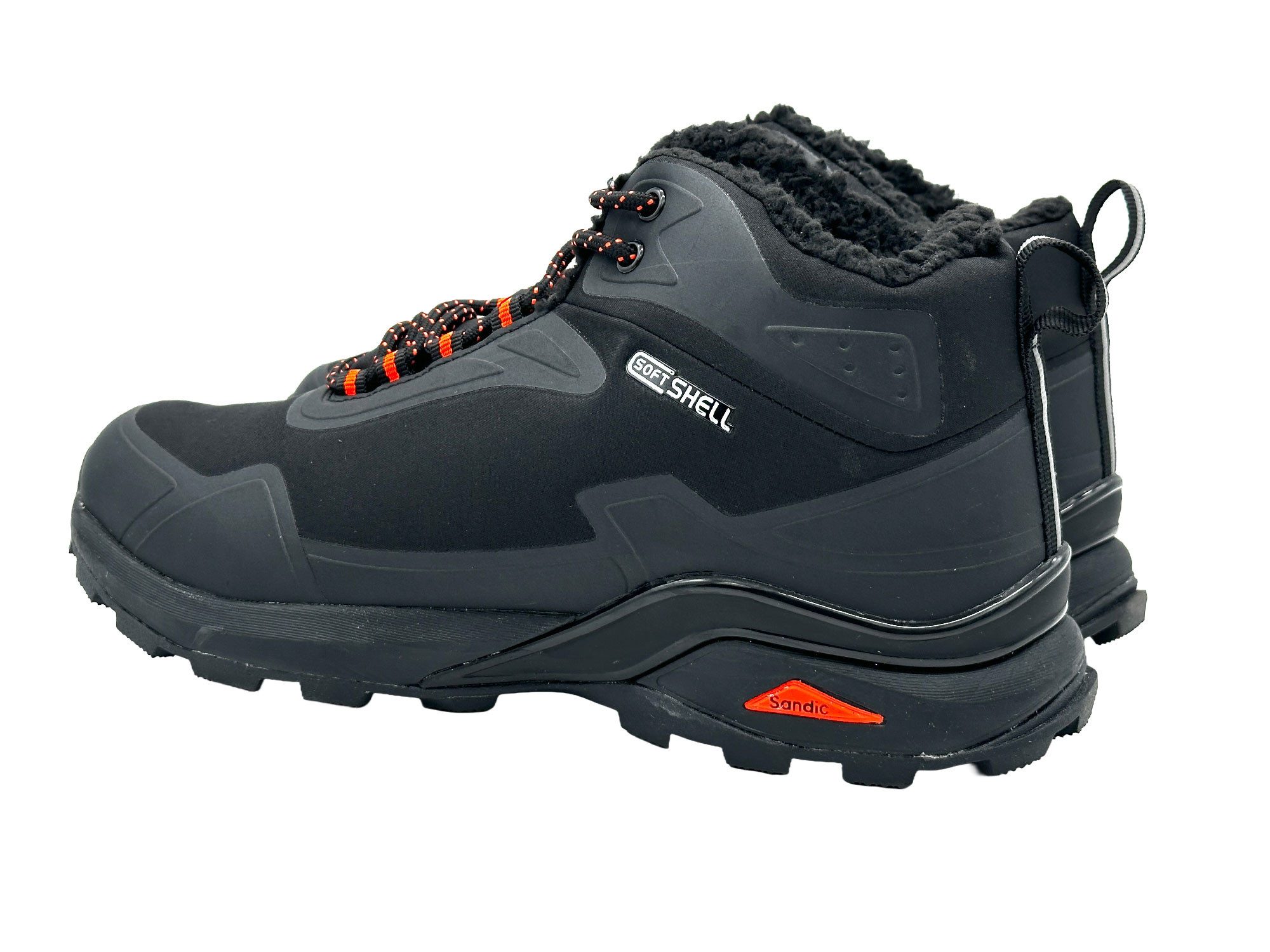 Nowaland gefütterte Trekkingschuhe Outdoorschuhe Wanderstiefel Isolierende Innenfütterung, Softshell-Obermaterial – Bild 4 von 5