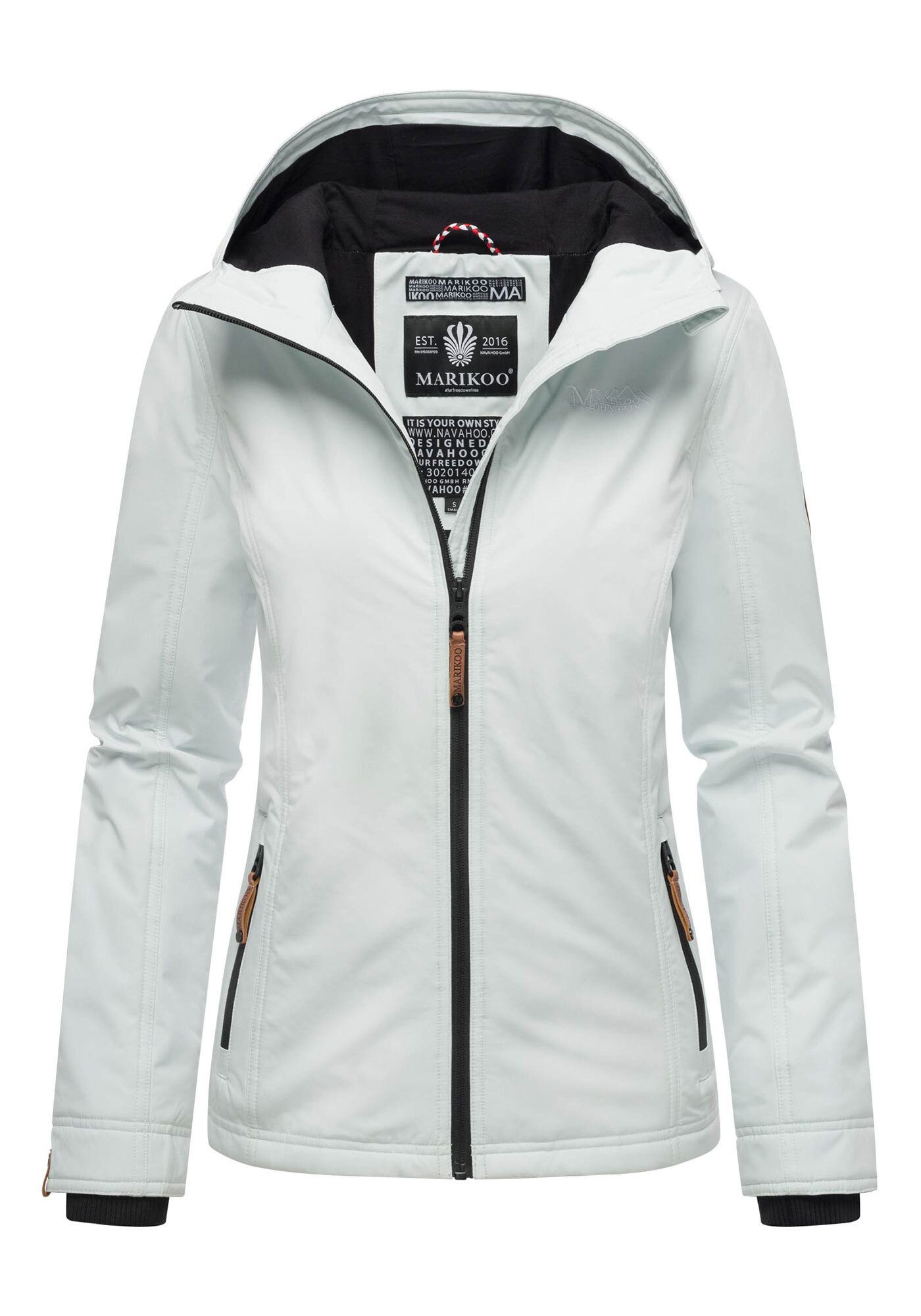Marikoo Outdoorjacke Brombeere sportliche Übergangsjacke mit Kapuze günstig online kaufen