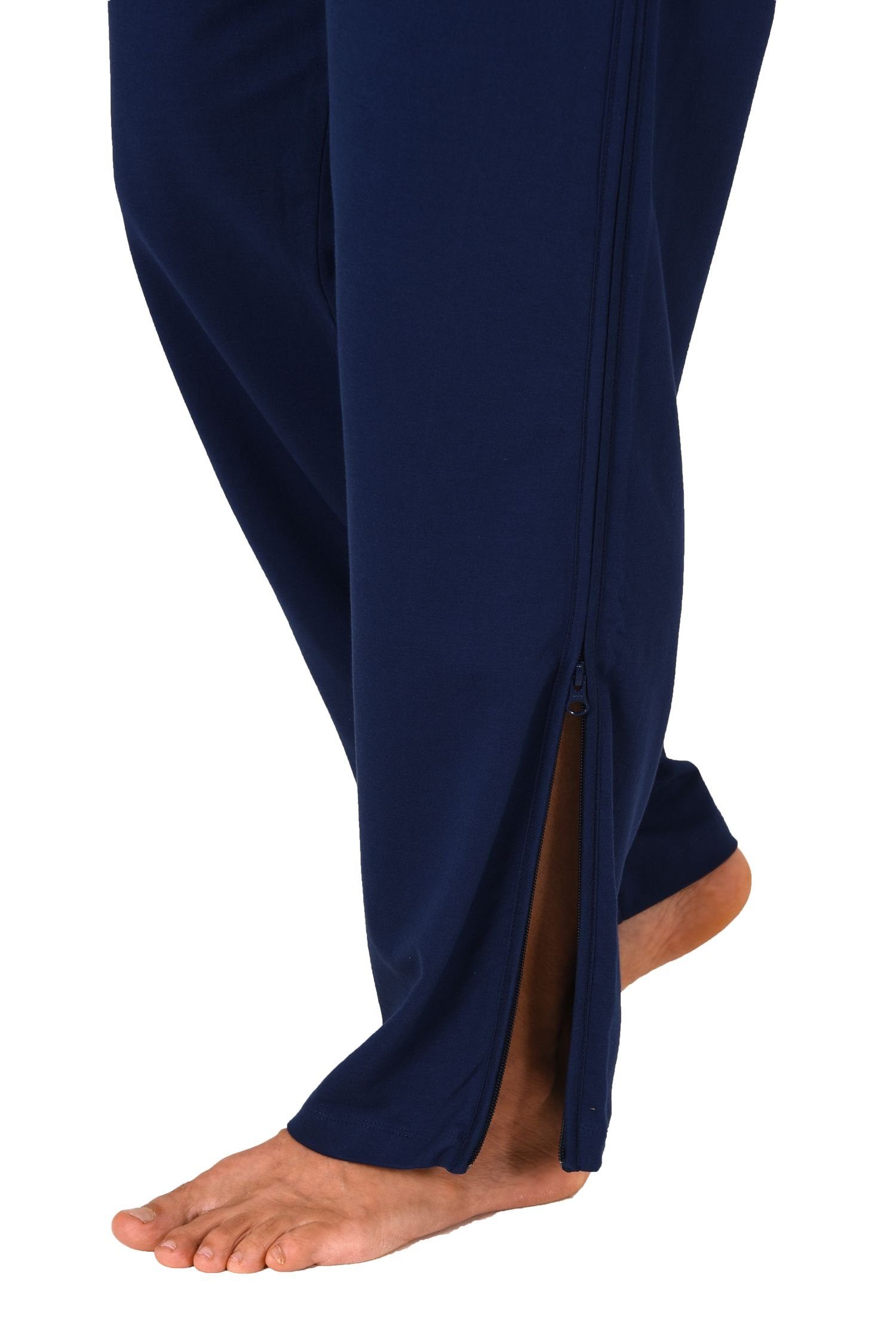 Normann Care Relaxanzug Herren Trainings Rehahose mit seitlichen Reißverschluß Jogginghose