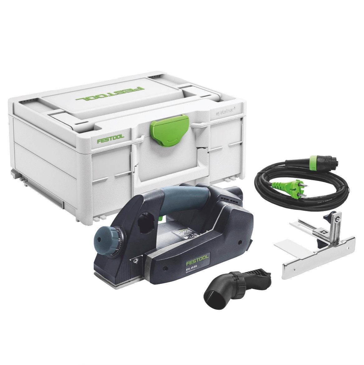 FESTOOL Elektrohobel EHL 65 EQ-Plus Einhandhobel 720 W 65 mm Hobelbreite + Systainer (576
