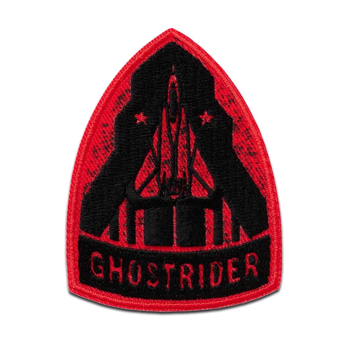 TOP GUN Aufnäher Bügelbild, Aufbügler, Applikationen, Patches, Flicken, zum aufbügeln, Polyester, Mono-Quick Top Gun Maverick Ghostrider - Größe: 7 x 5,3 cm