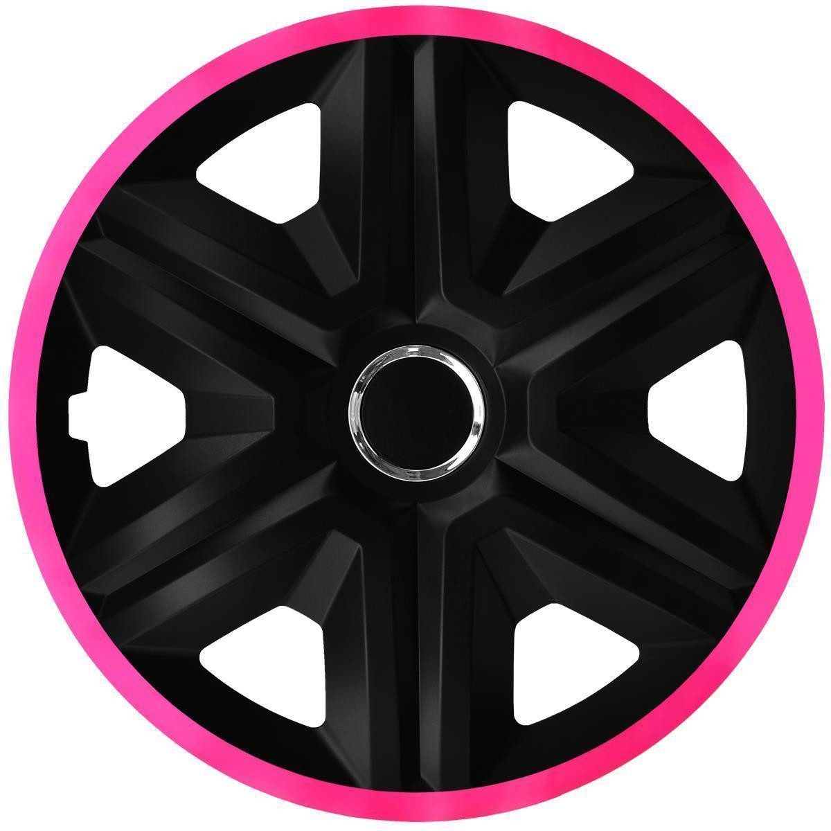 NRM Radkappe FAST LUX 16 Zoll in Pink, 16 in Zoll, (4-St) Radzierblenden für Stahlfelgen Radkappen Satz 4er Set 16"