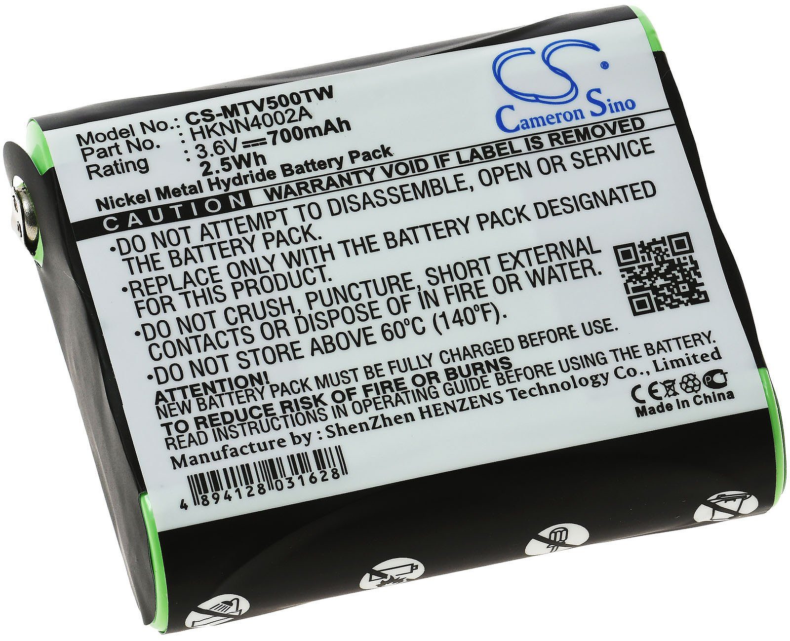 Powery Akku kompatibel mit Motorola Typ HKNN4002B Akku 700 mAh (3.6 V)