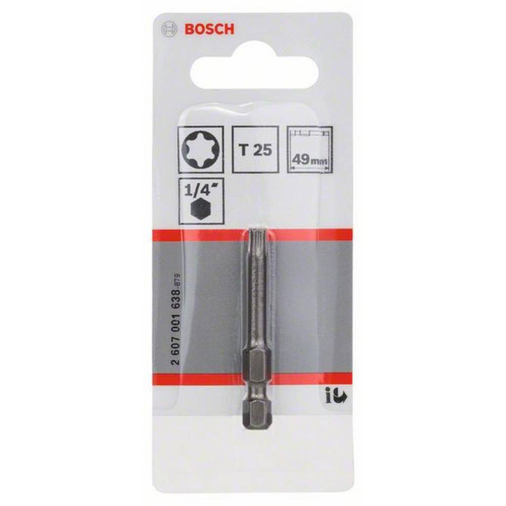 BOSCH Torx-Bit Schrauberbit Extra-Hart mm, 1er-Pack 49 T25