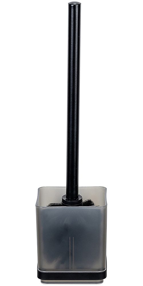 WENKO WC-Garnitur Vacuum-Loc® Modell Quadro, WC-Bürstenhalter mit Klobürste zur Wandbefestigung ohne Bohren