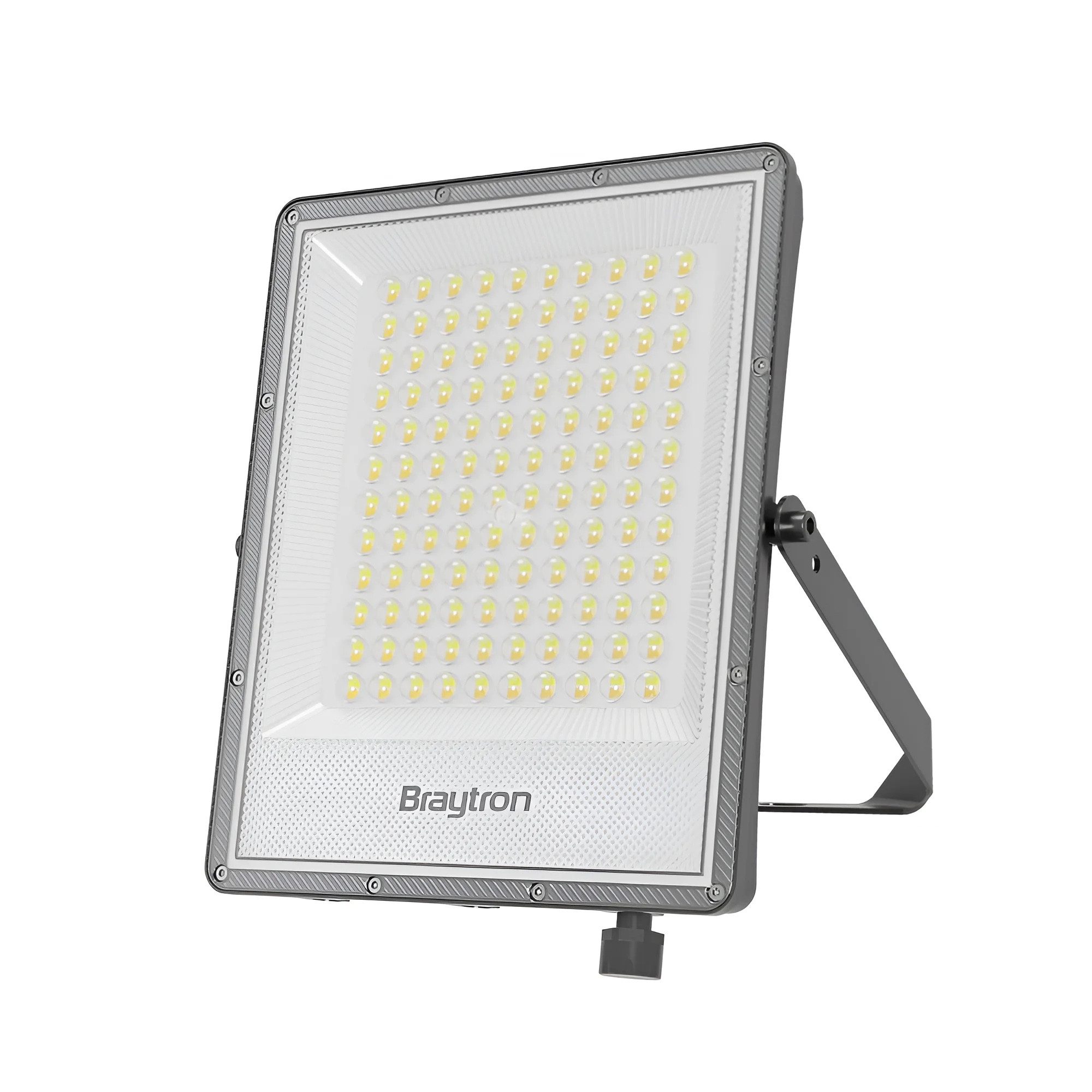 Braytron LED Außen-Wandleuchte LED Fluter Außenstrahler 100W 11000lm 3CCT IP65 Flutlicht wetterfest, LED fest integriert, Neutralweiß, Kaltweiß, Warmweiß, Energieeffizient, Wetterfest, 3 Lichtfarben (CCT)
