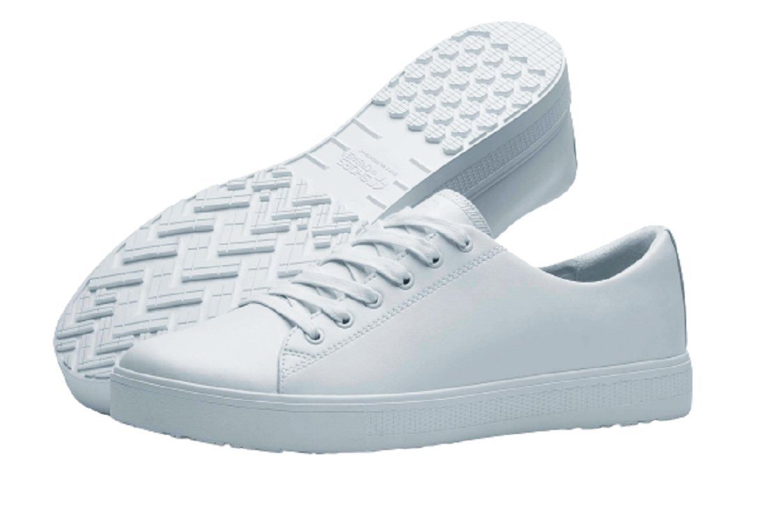 Shoes For Crews OLD SCHOOL LOW-RIDER IV, WEISS, UNISEX Sicherheitsschuh wasserresistent