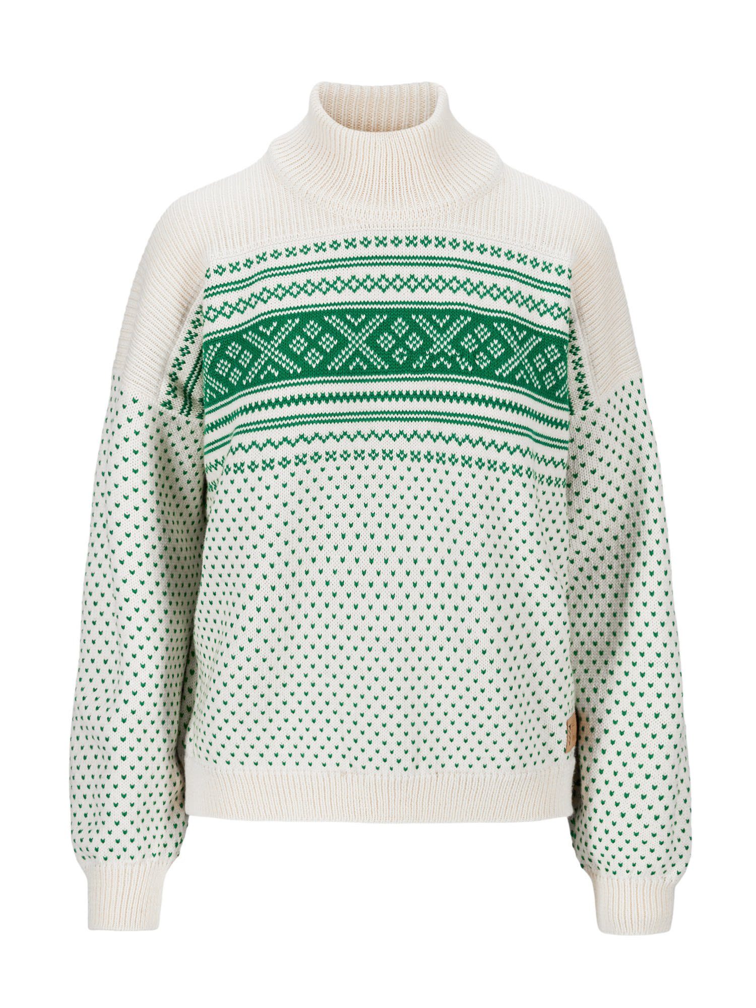 Dale of Norway Longpullover Dale Of Norway W Valloy Sweater Damen Offwhite - Bright Green