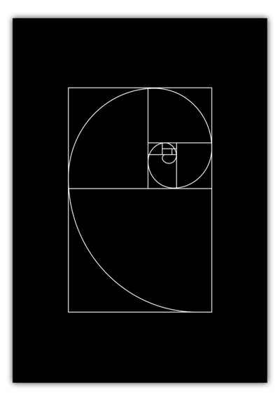 MOTIVISSO Poster Fibonacci groß