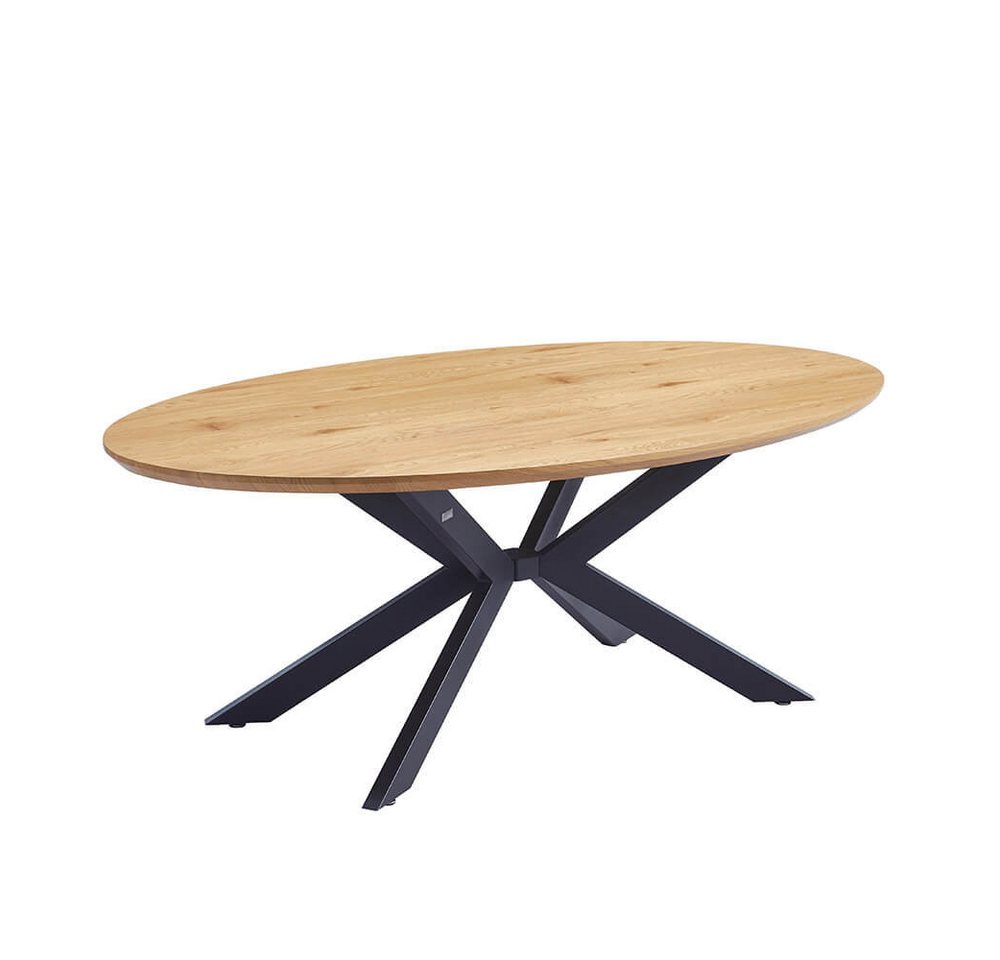 HOME DELUXE Esstisch Oval AVENTIS inkl. Sternfuß 200 x 120 cm