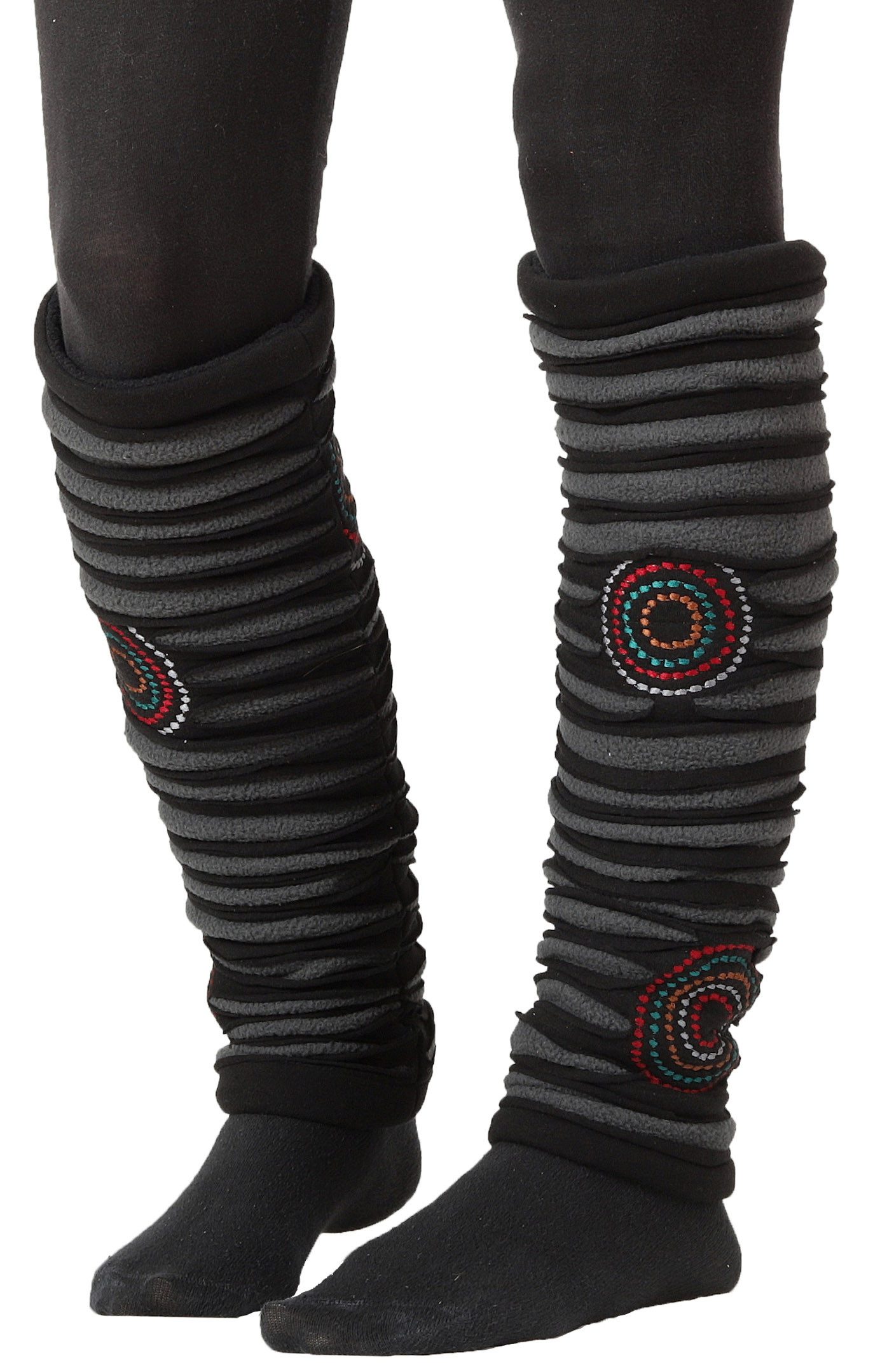 PUREWONDER Beinstulpen Stulpen Beinstulpen Patchwork für Damen, Beinwärmer günstig online kaufen