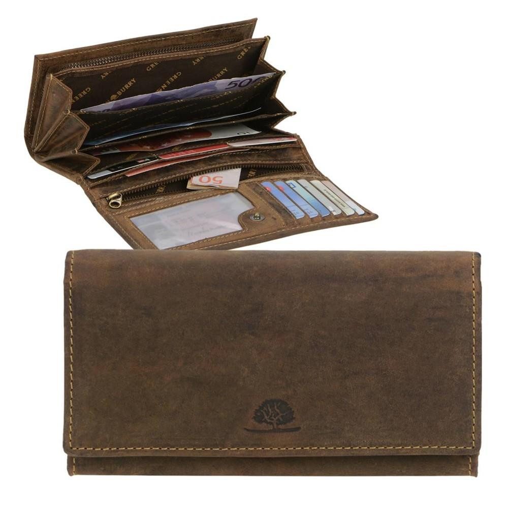 Greenburry Geldbörse Vintage (oA), Langbörse, Damenbörse, Lederbörse