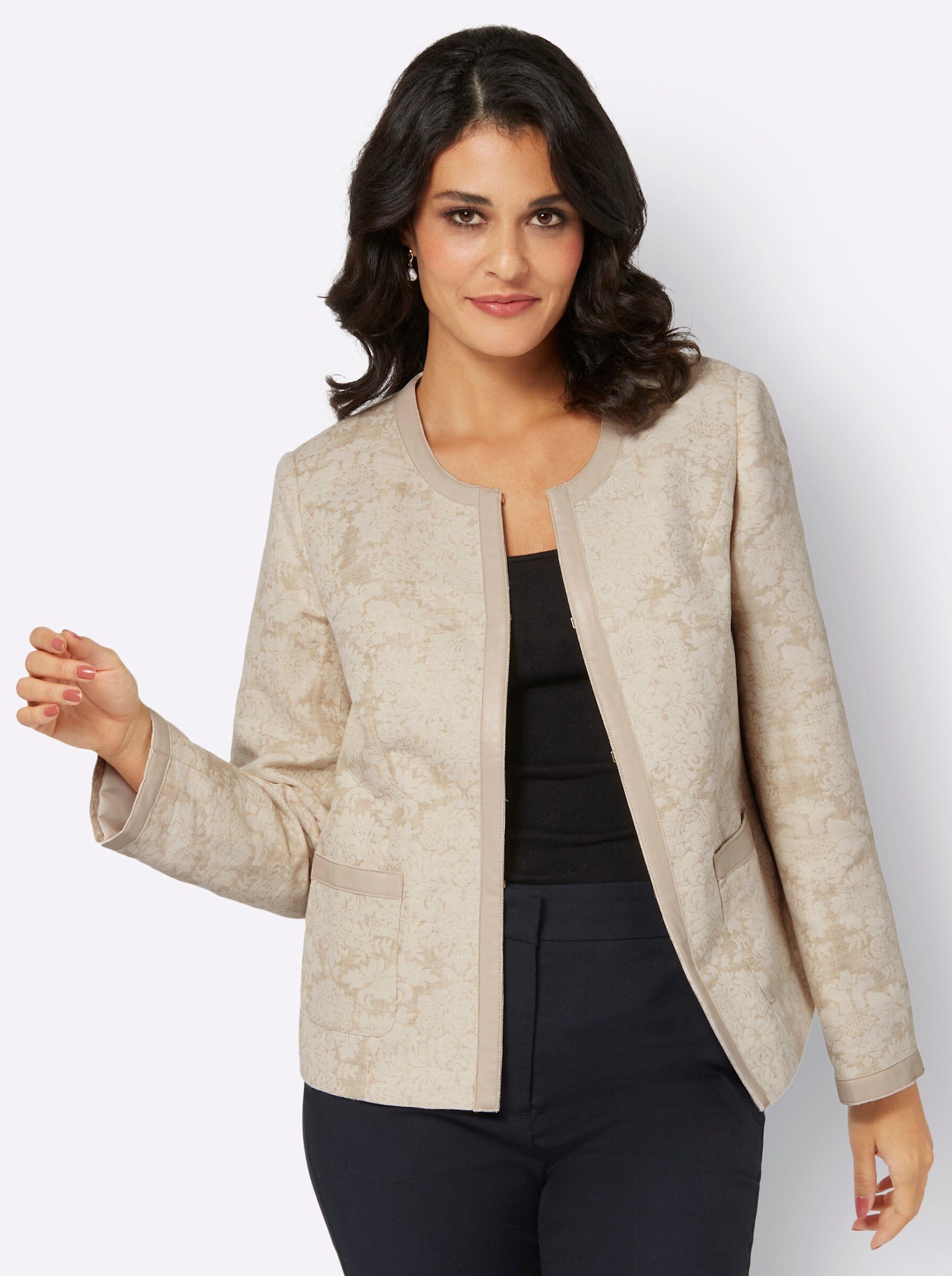 Blusenblazer Jacquardblazer