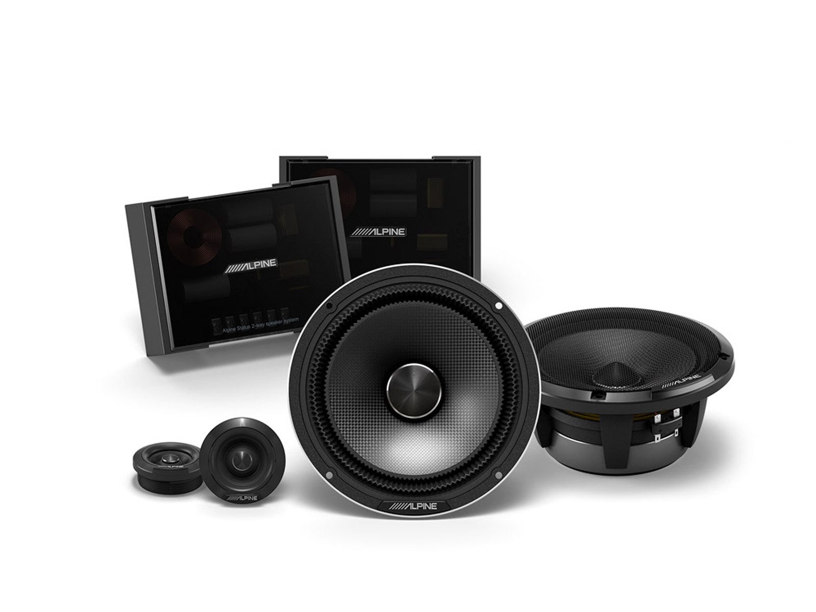 ALPINE Status HDZ-65CS, Hi-Res 16,5 cm (6,5-Zoll) 3-Wege-Lautsprechersystem Auto-Lautsprecher (100 W)