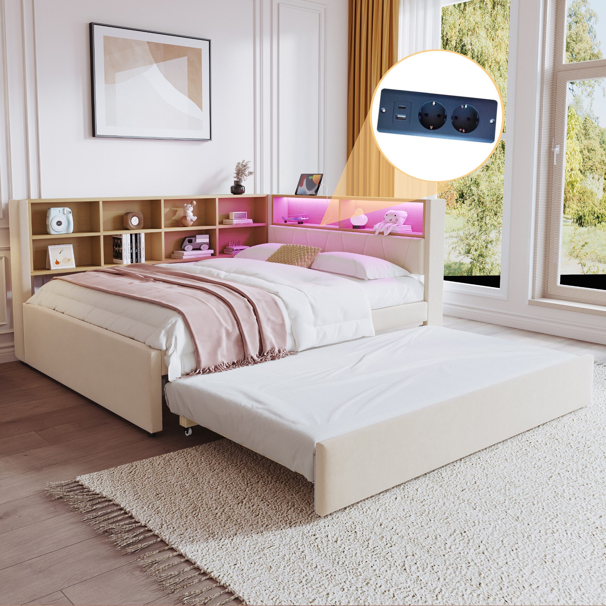 HAUSS SPOLE Schlafsofa 90x200 mit ausziehbett günstig online kaufen