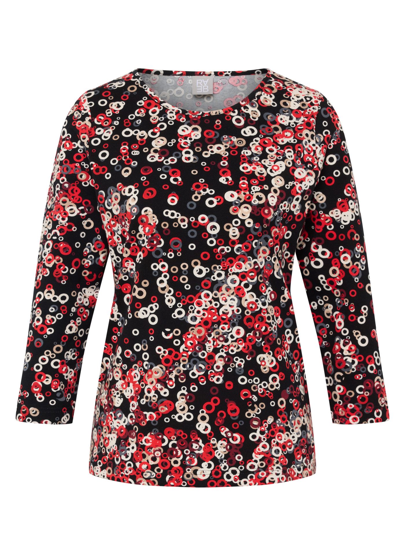 Rabe 3/4-Arm-Shirt mit Rundhals, gemustert günstig online kaufen