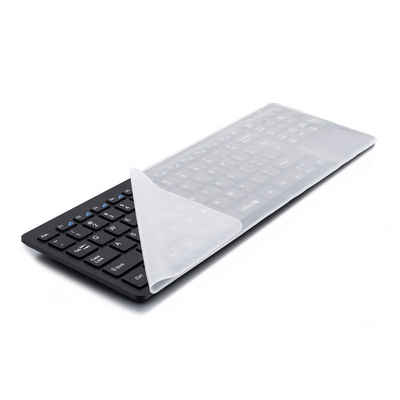 kwmobile Aufbewahrungstasche Silikon Tastaturschutz für 15" - 17" Laptop / Notebook / Ultrabook (1-tlg), Keyboard Cover - Abdeckung unbeschriftet - Transparent