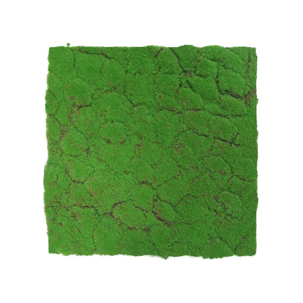 JANGAL 3D Wandpaneel Modular Wall, 520 x 520 mm, Design Moos, Waldgrün