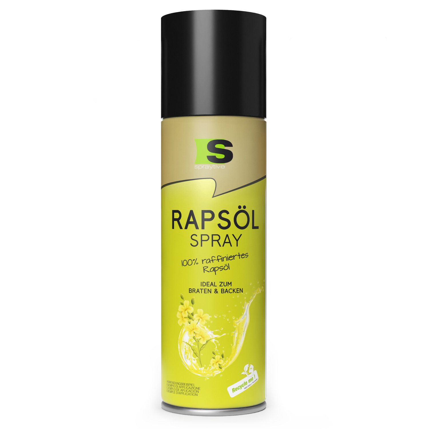 Spraytive Speiseöl 1 x 400ml Rapsöl Spray - Ölspray zum Kochen, Backen & für Salate, Made in Germany