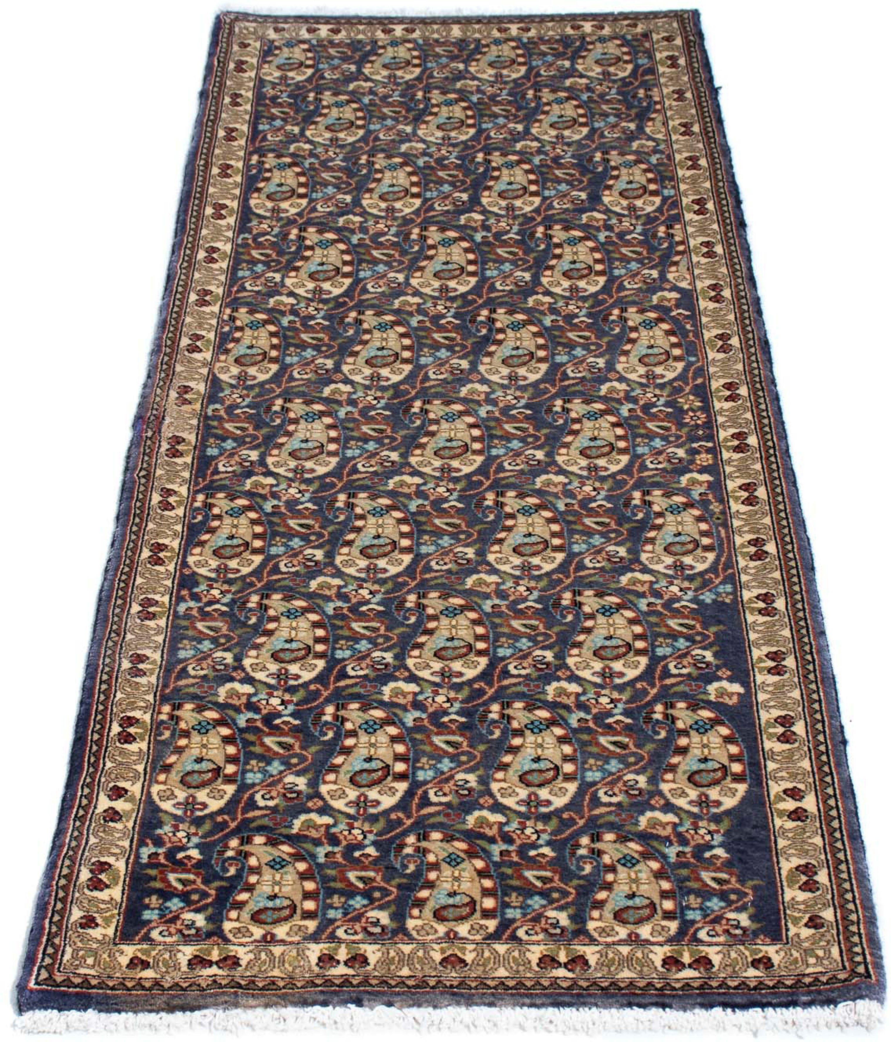 Orientteppich Perser - Ghom - 153 x 54 cm - mehrfarbig, morgenland, rechteckig, Höhe: 10 mm, Wohnzimmer, Handgeknüpft, Einzelstück mit Zertifikat