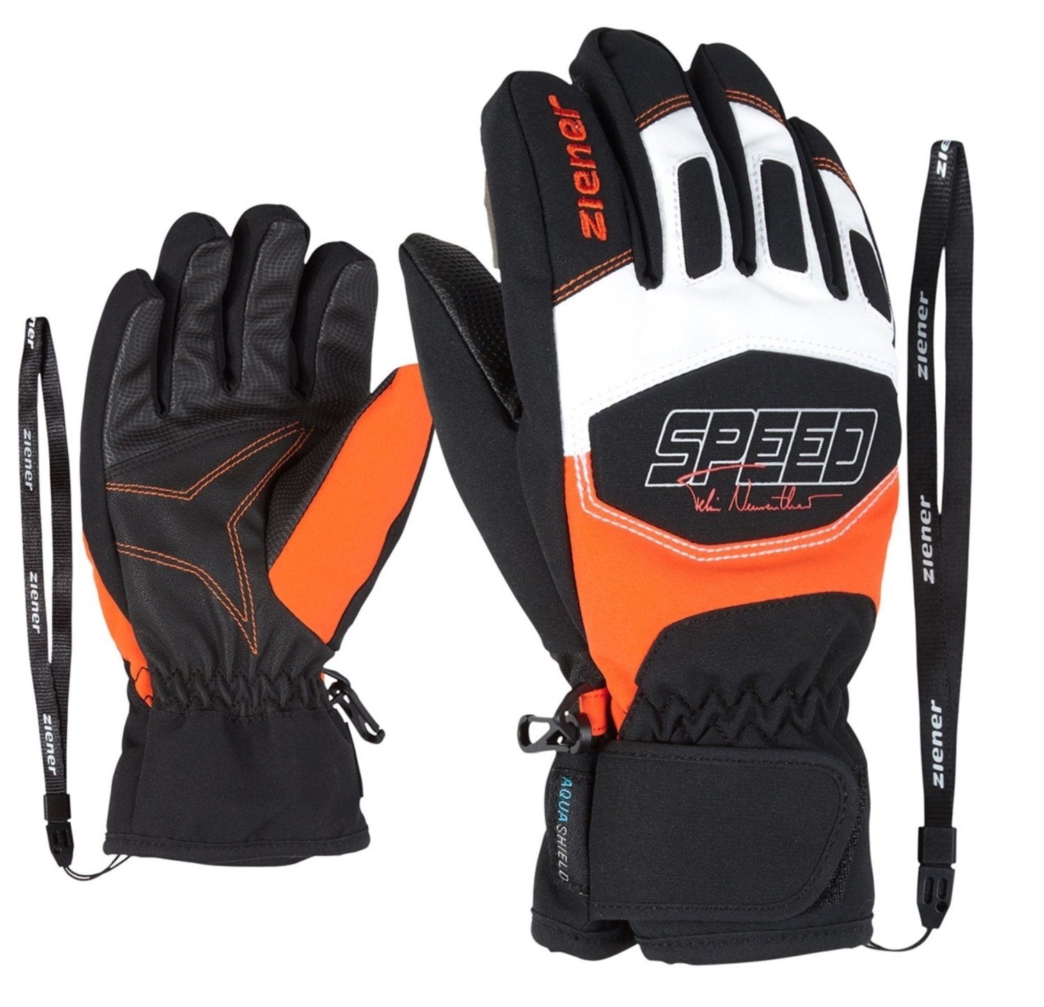 Ziener Skihandschuhe LEEDIM AS(R) glove junior bright orange