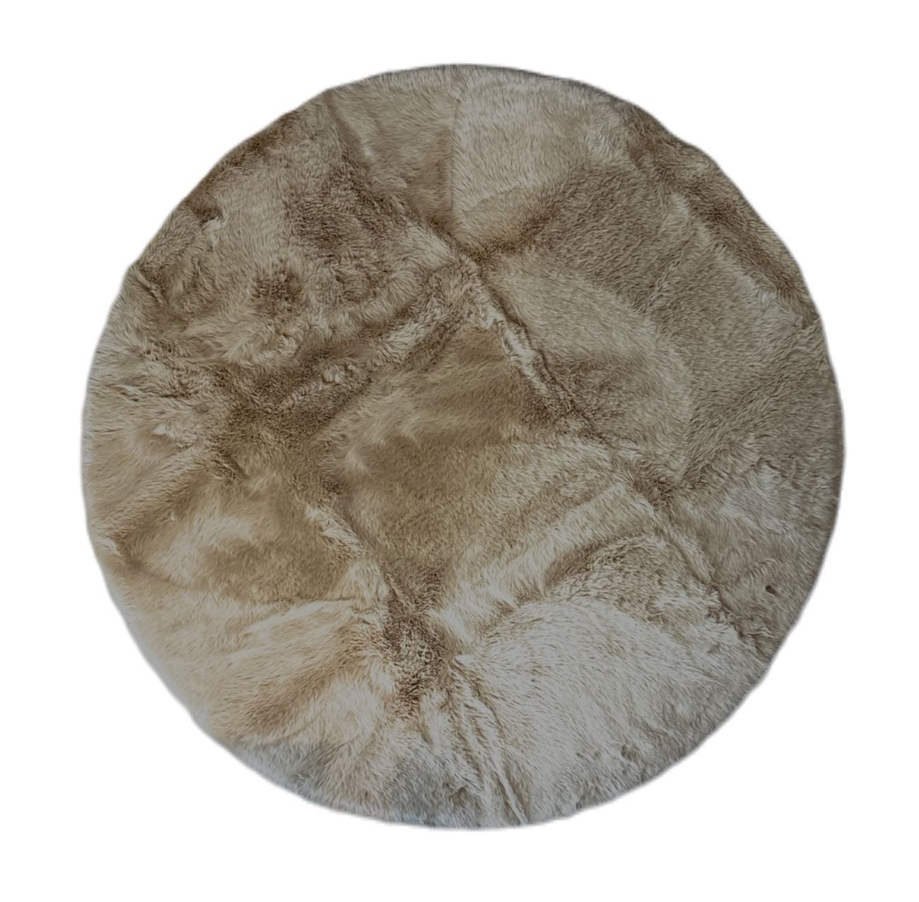 VIVA Home Fellteppich Teppich Dekofell Kuschelfell Ø 90 cm, weich und kuschelig