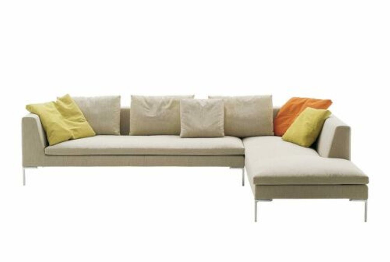 JVmoebel Ecksofa, Design Ecksofa Polster Couch Sofa Eck Garnitur Wohnlandschaft Leder Weiß