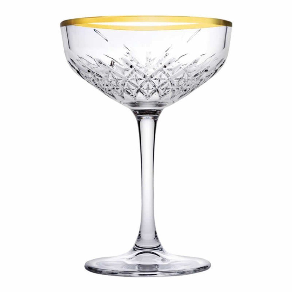 Pasabahce Cocktailglas 4x Gin Cocktail Glas „Timeless“ im Kristall-Design, Gläser-Set, 4-tlg., Glas