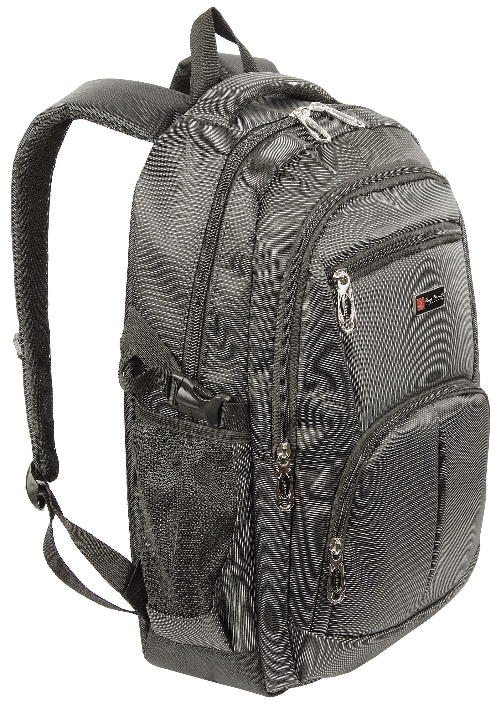 BAG STREET INTERNATIONAL Laptoprucksack Großer Business Rucksack Laptopfach 16" gut gepolstert Daypack schwarz