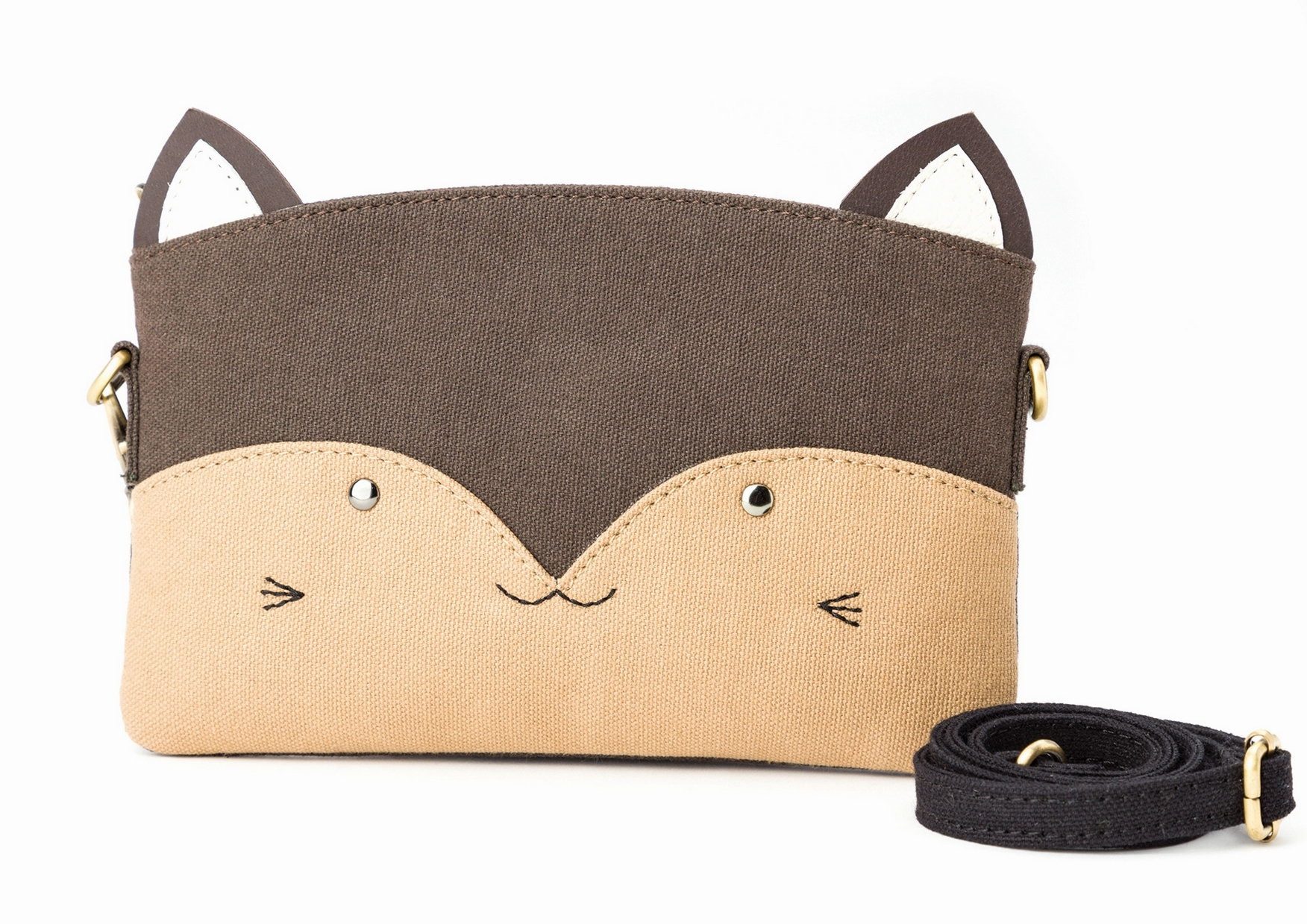 El Puente Kindergartentasche Kindertasche "Katze", Handmade, Fair Trade