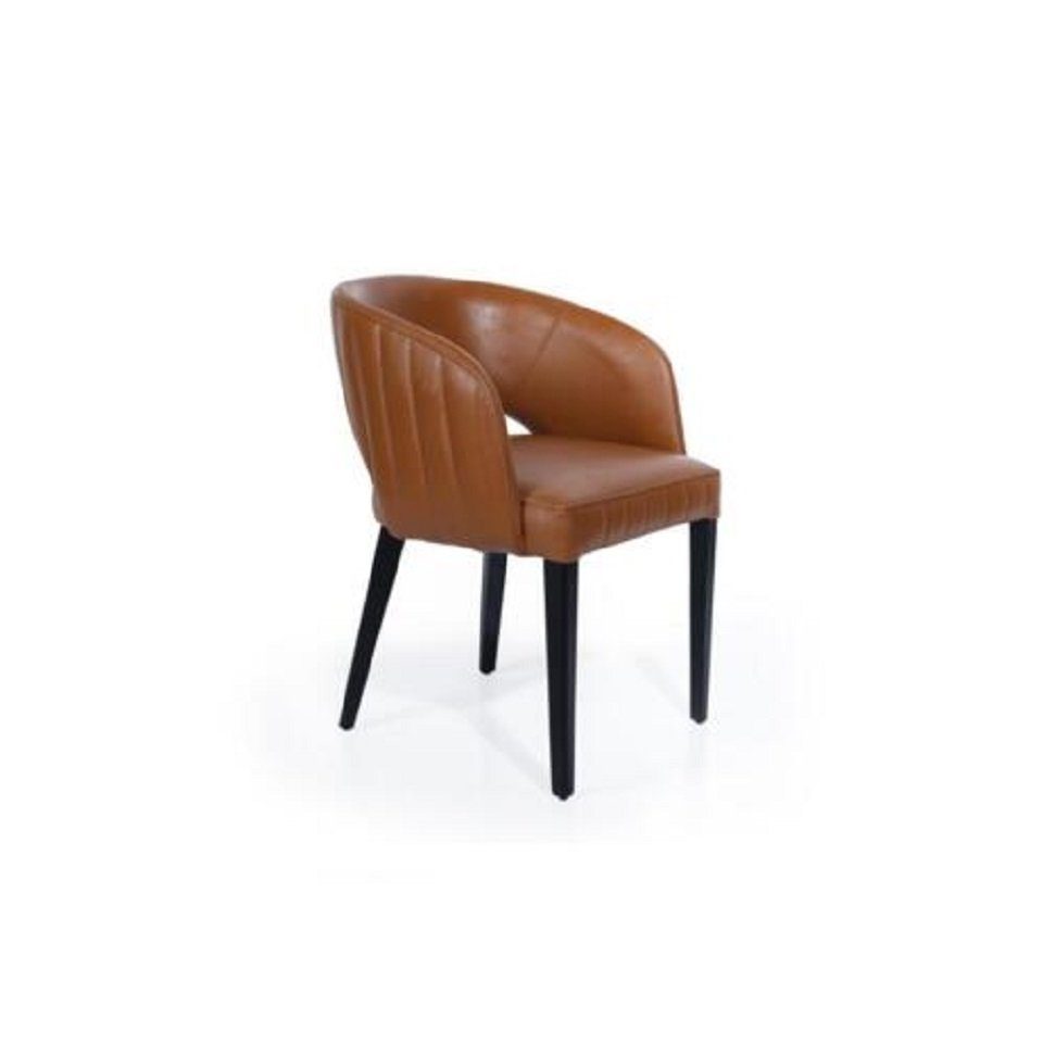 JVmoebel Stuhl Esszimmerstuhl Stuhl Modern Stühle Holz Design Braun Sitz Sessel Neu
