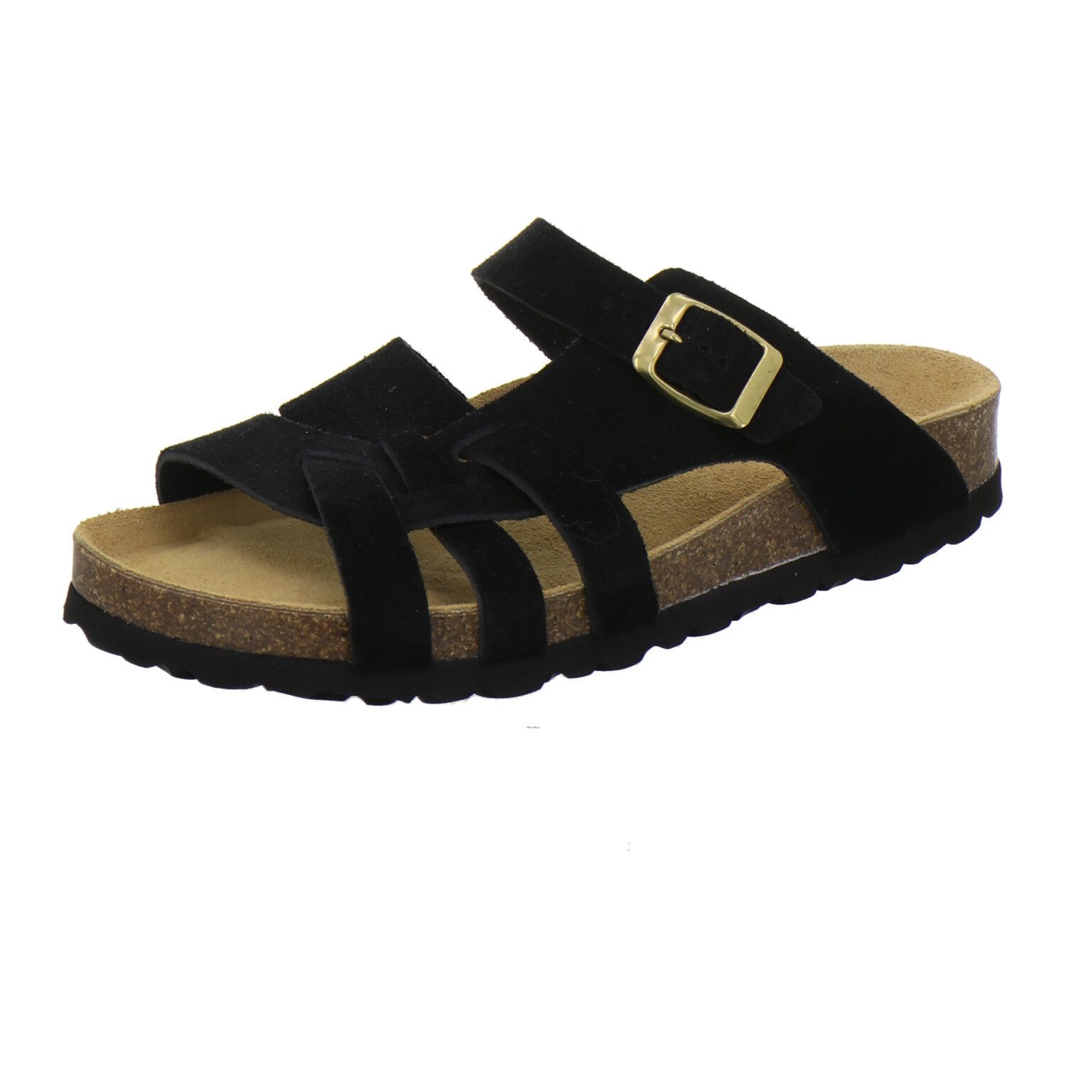 AFS-Schuhe 212297 Kralle Pantolette für Damen mit Fußbett, bequeme Sandalen aus Leder