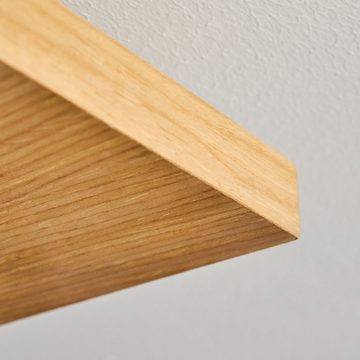 hofstein Deckenleuchte Holz Decken Lampen LED modern Flur Strahler schwarz Wohn Schlaf Raum
