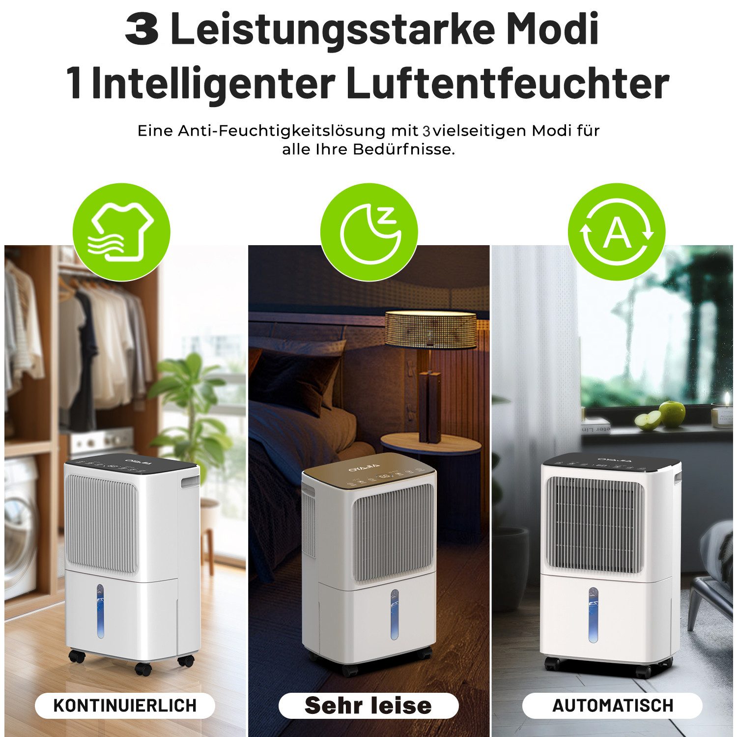 oyajia Luftentfeuchter Luftentfeuchter 12-25L mit WLAN günstig online kaufen