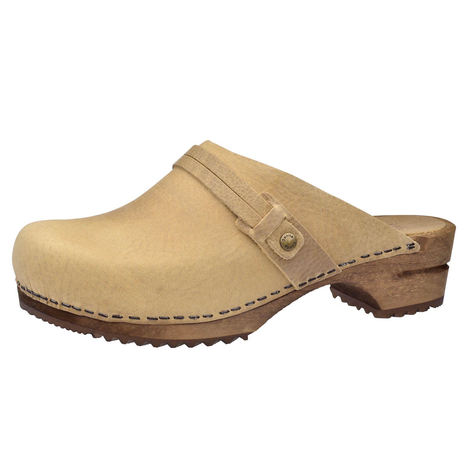 Wood-Ursana Open Clog Nature Sandale